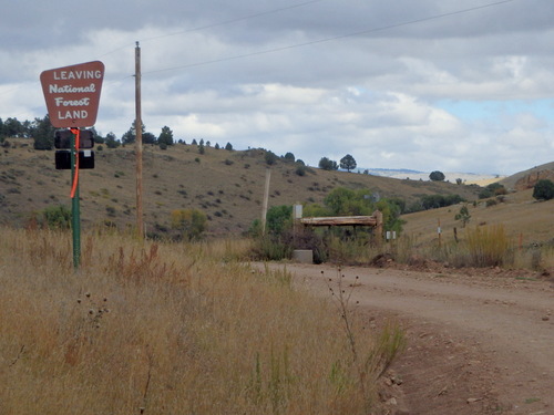 GDMBR: Leaving Gila National Forest.